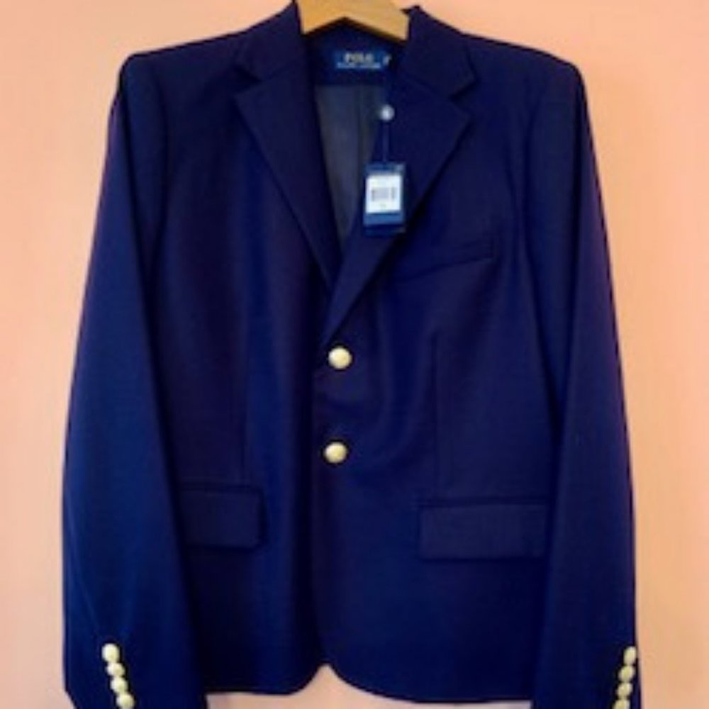 Ralph Lauren Wool Blazer New With Tags- Woman's size 14